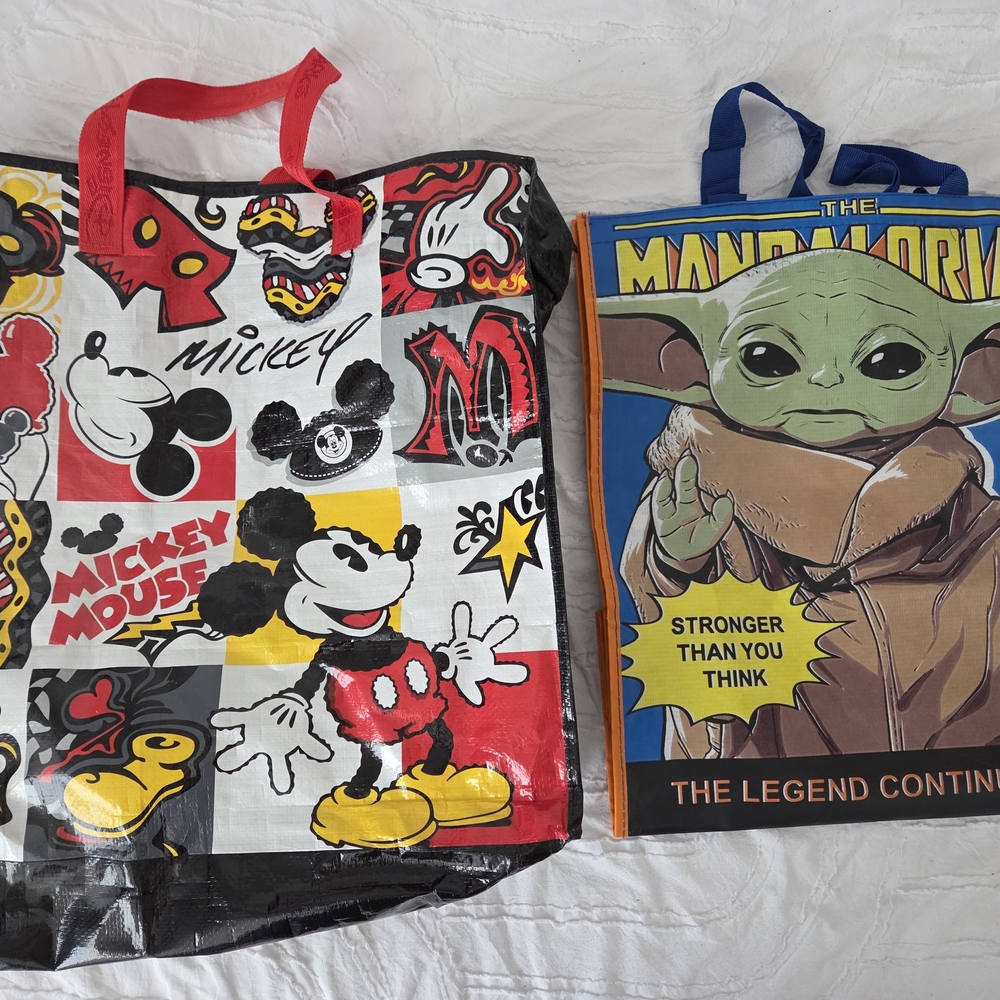 Disney Mickey Mouse and Star Wars Kids Tote Bags